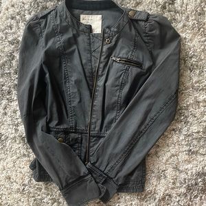 Free People gray jacket - blue/gray fall jacket size 2